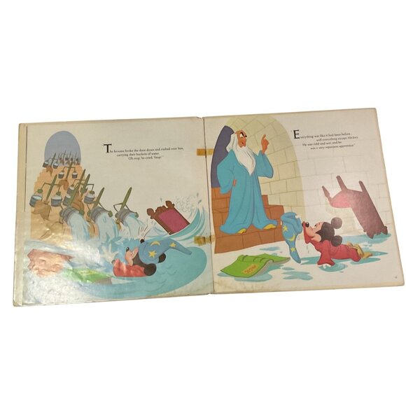 Walt Disney Sorcerer's Apprentice Peter And The Wolf Vinyl Record & Picture Book - Picture 4 of 9